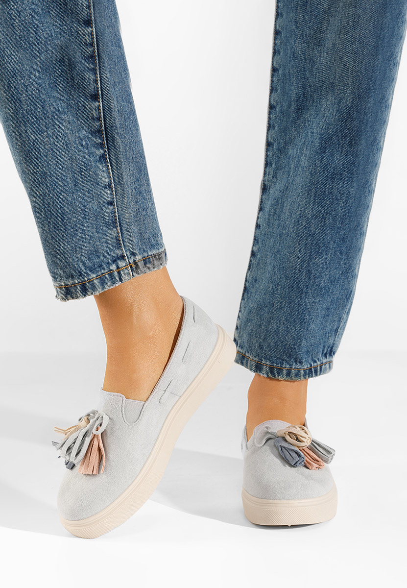 Sivé dámske espadrilky Graziela