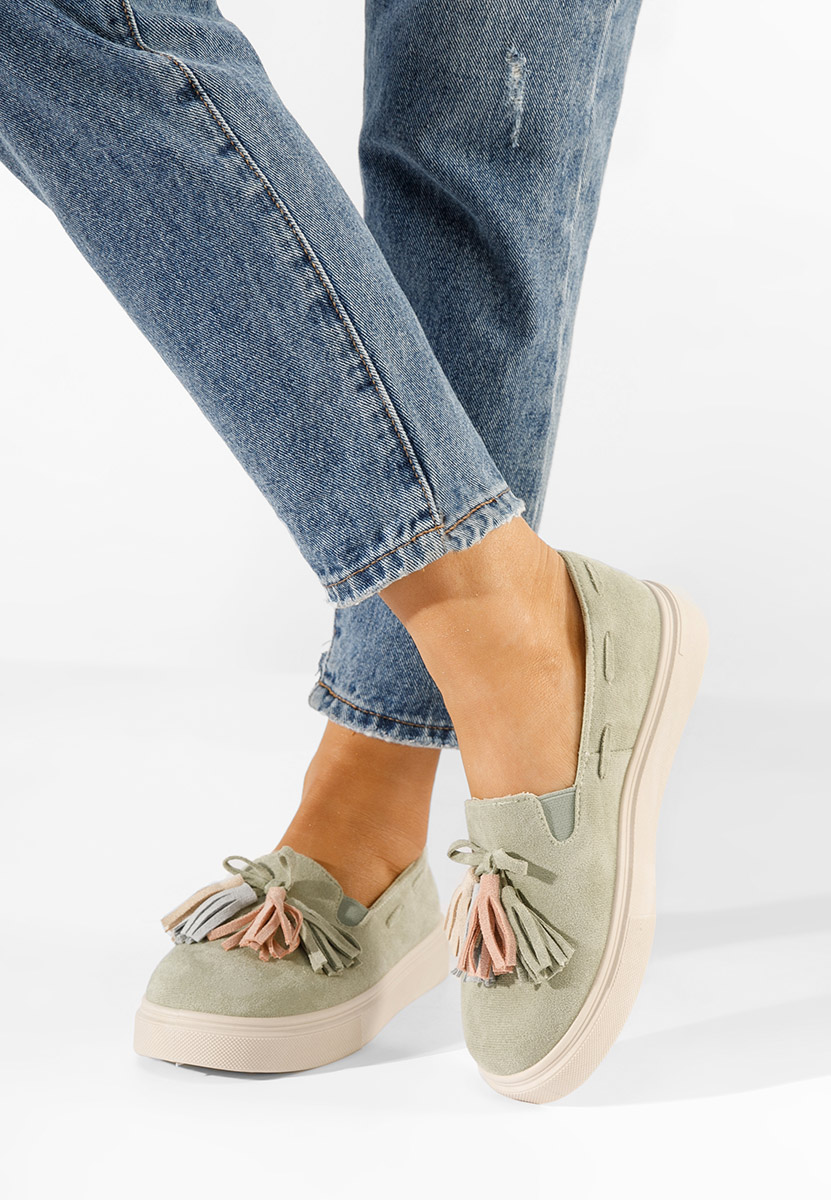 Zelené dámske espadrilky Graziela