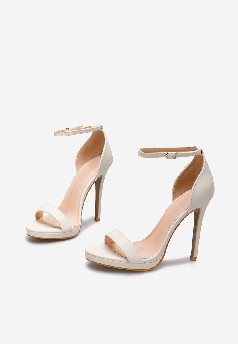 Béžové sandále na tenkom podpätku Marilia