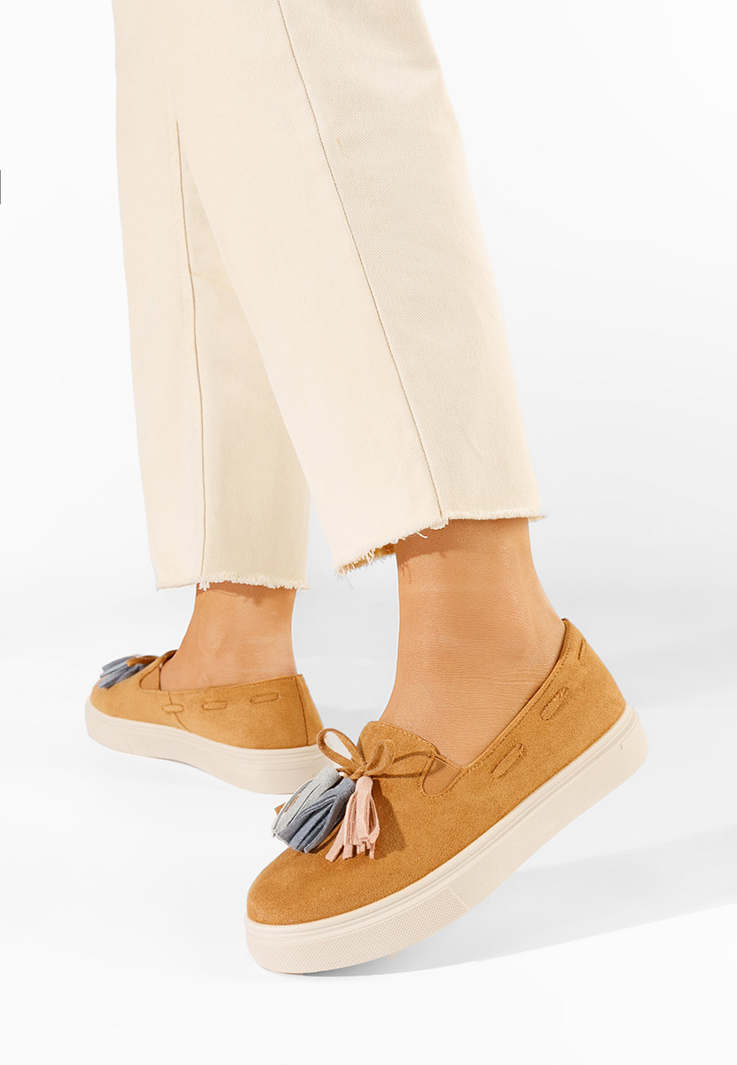 Camelové dámske espadrilky Graziela