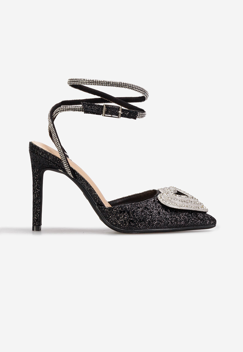 čierne elegantné lodičky Amaya