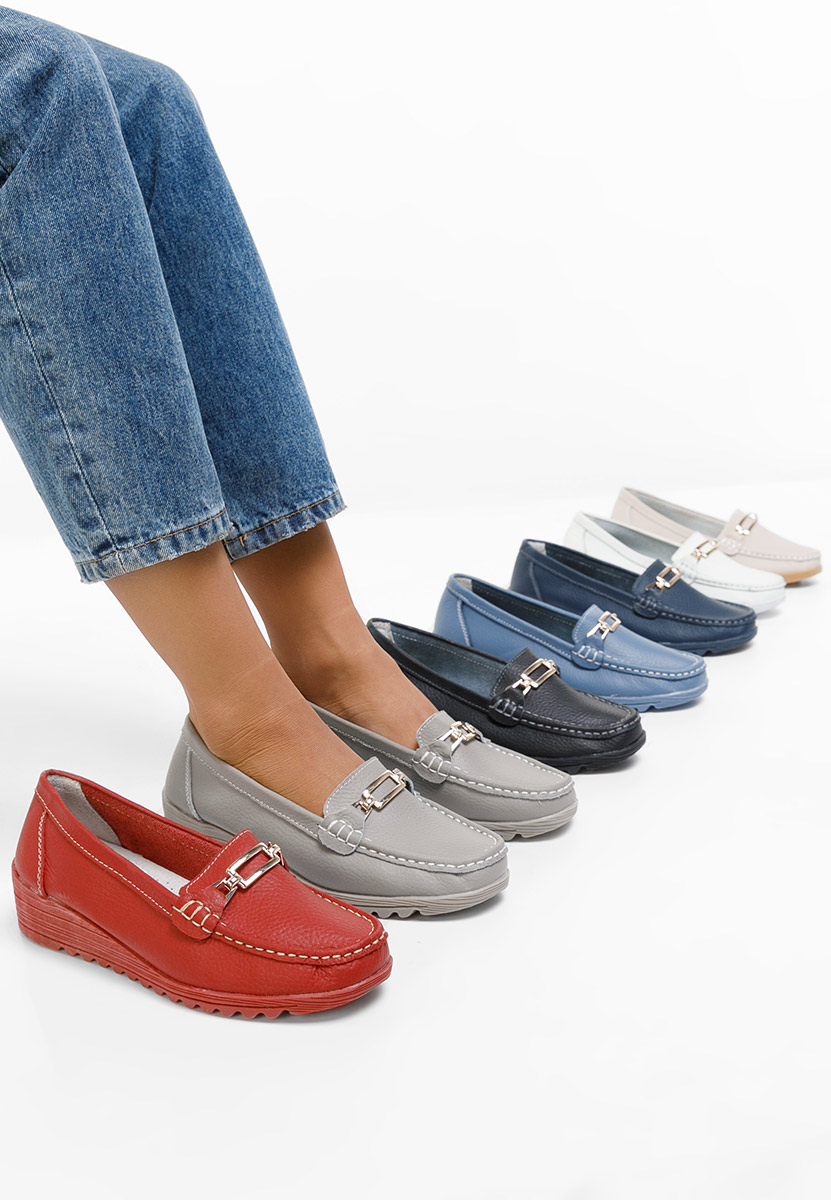 čierne dámske mokasíny na platforme Fahima