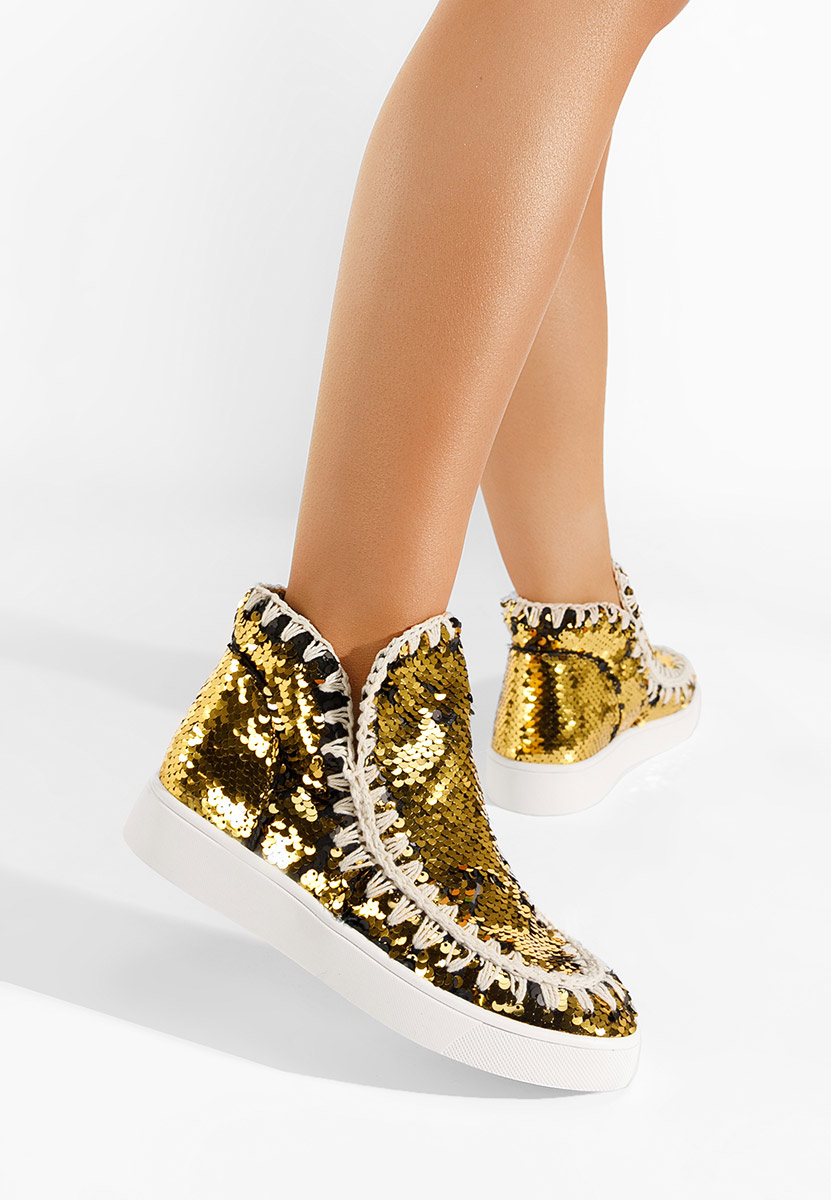 Zlaté členkové čižmy Azna