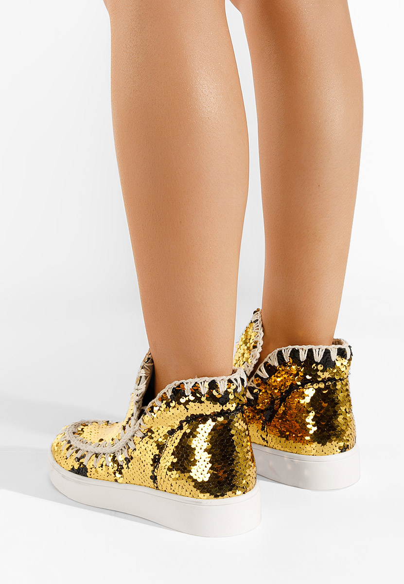 Zlaté členkové čižmy Azna