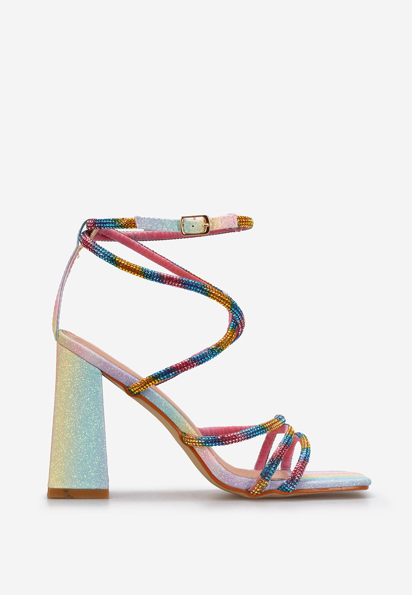 Viacfarebné elegantné sandále Karine