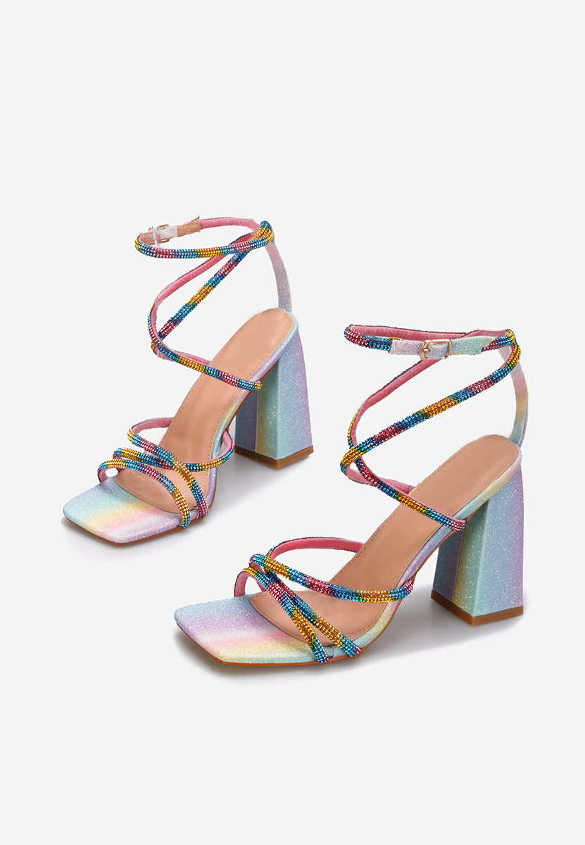 Viacfarebné elegantné sandále Karine