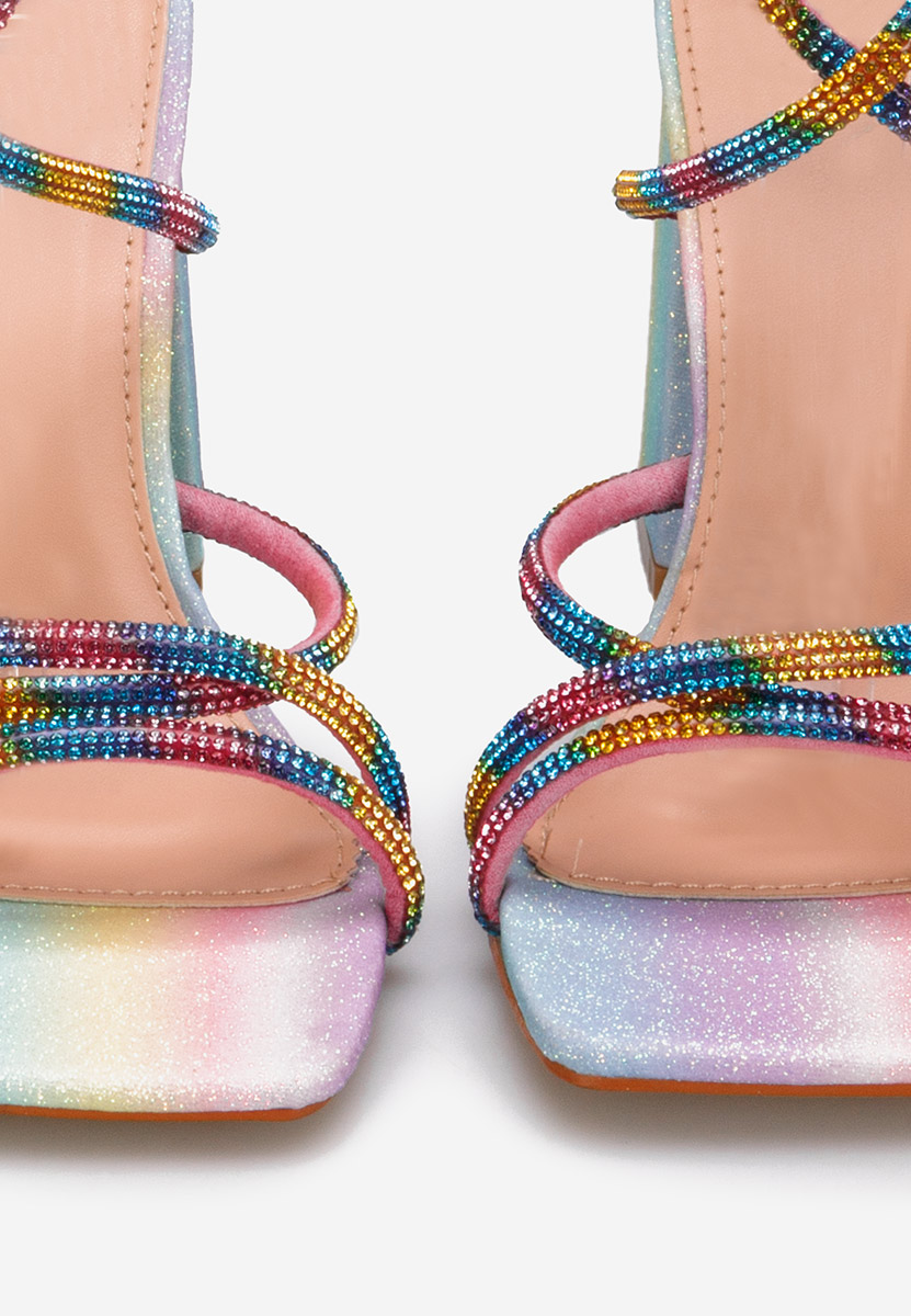 Viacfarebné elegantné sandále Karine