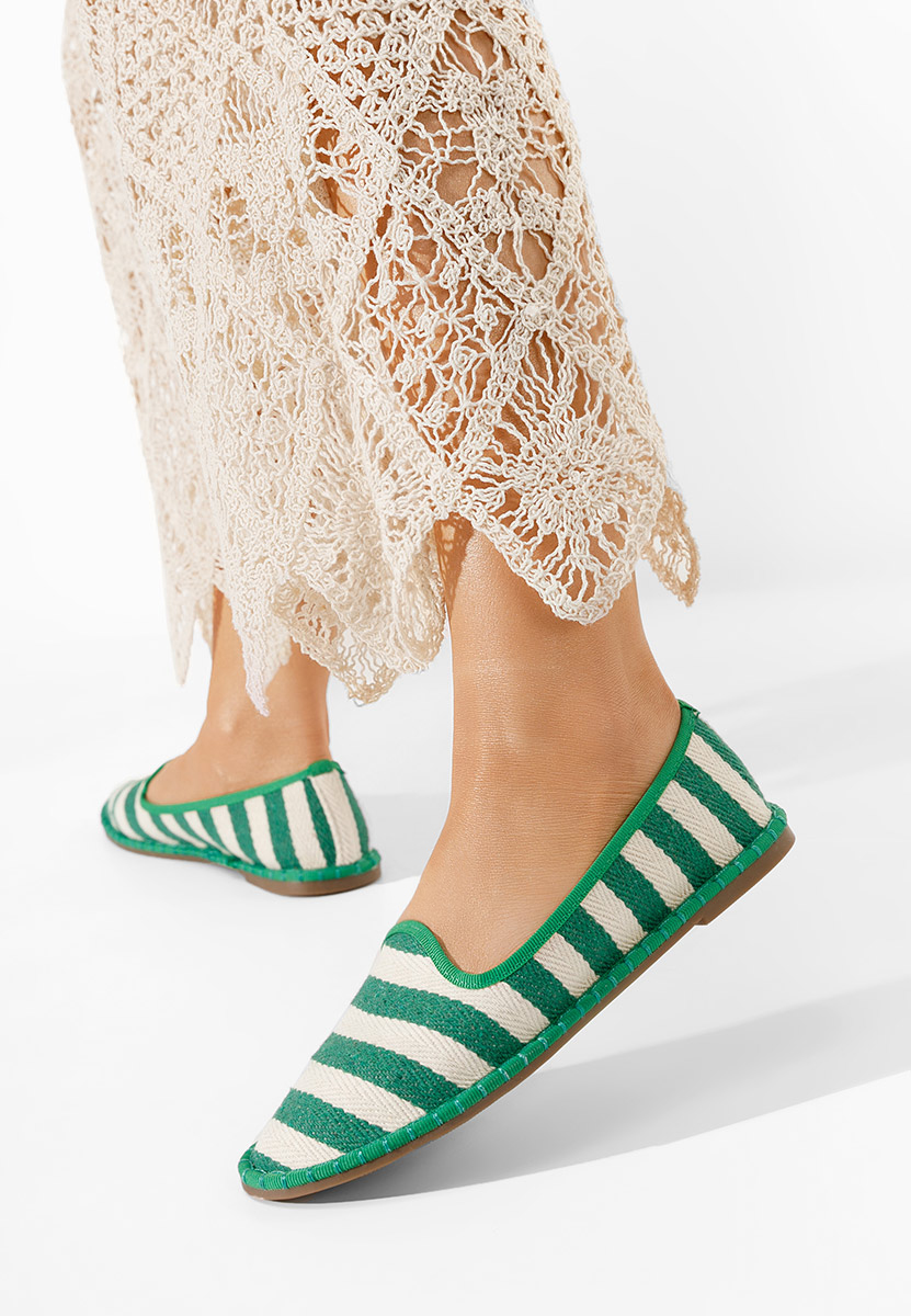 Zelené dámske espadrilky Dorika