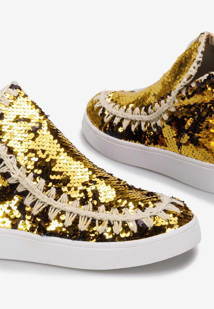 Zlaté členkové čižmy Azna