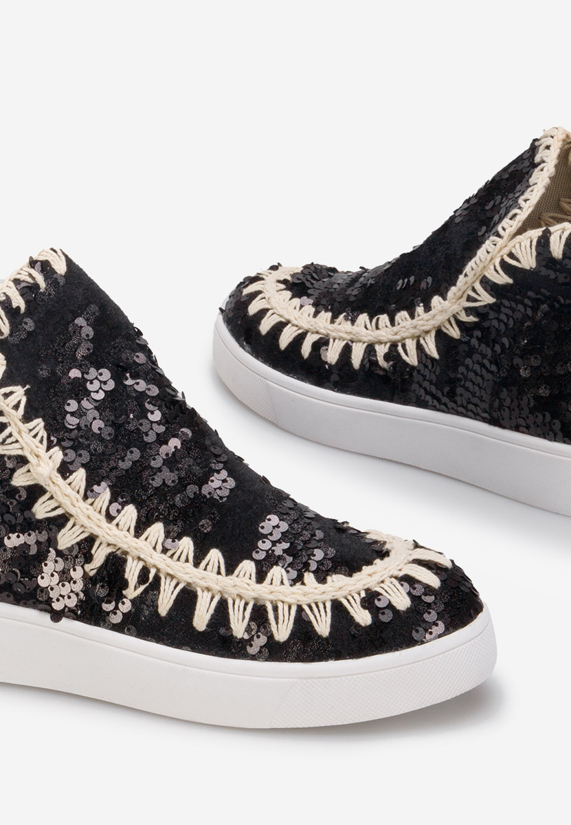 Čierne členkové čižmy Azna V4