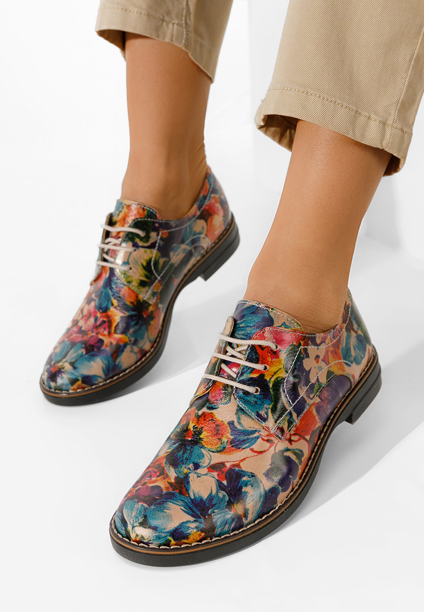 Farebné kožené derby dámske Otivera V6