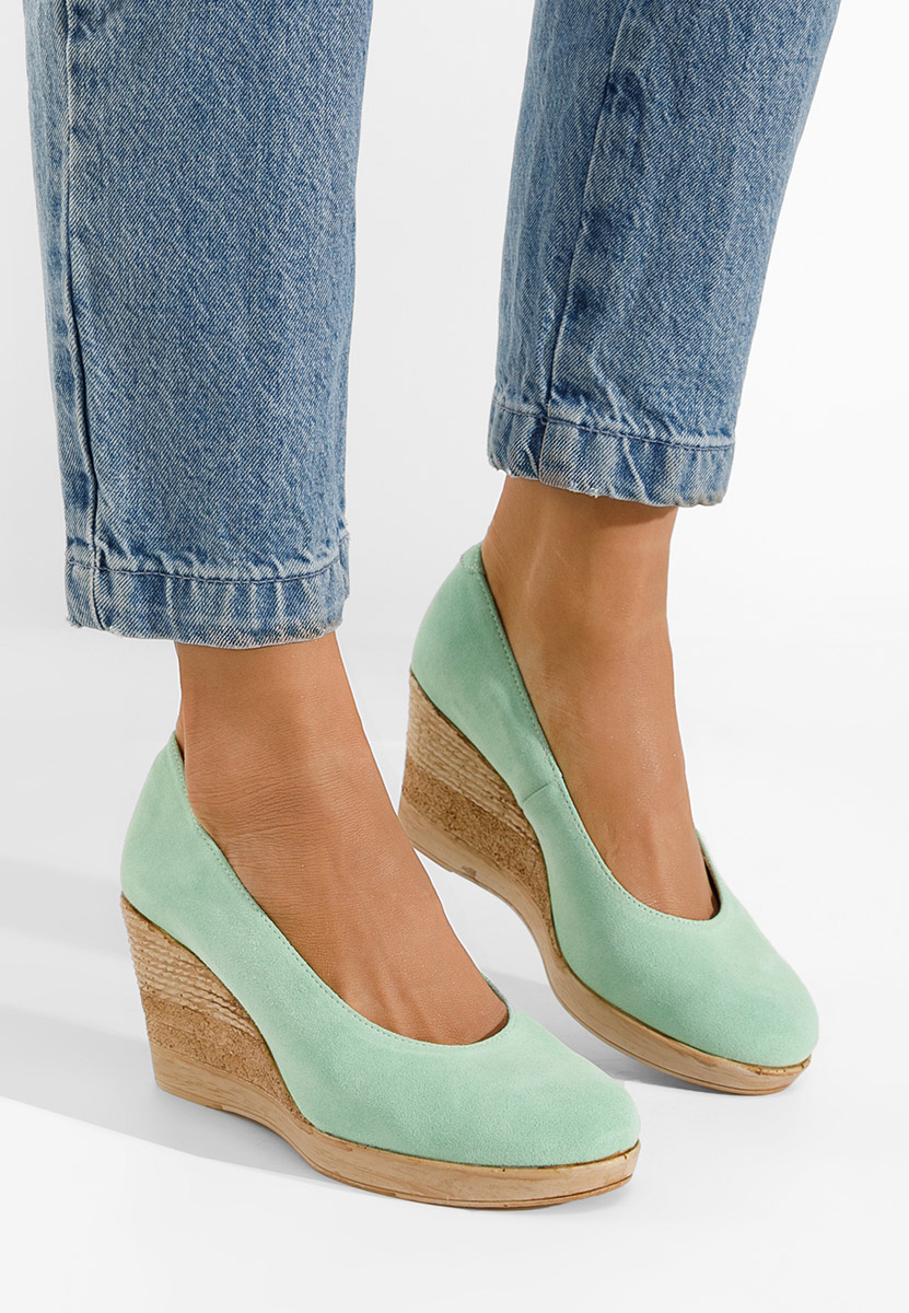 Tyrkysové lodičky na platforme Zola V2