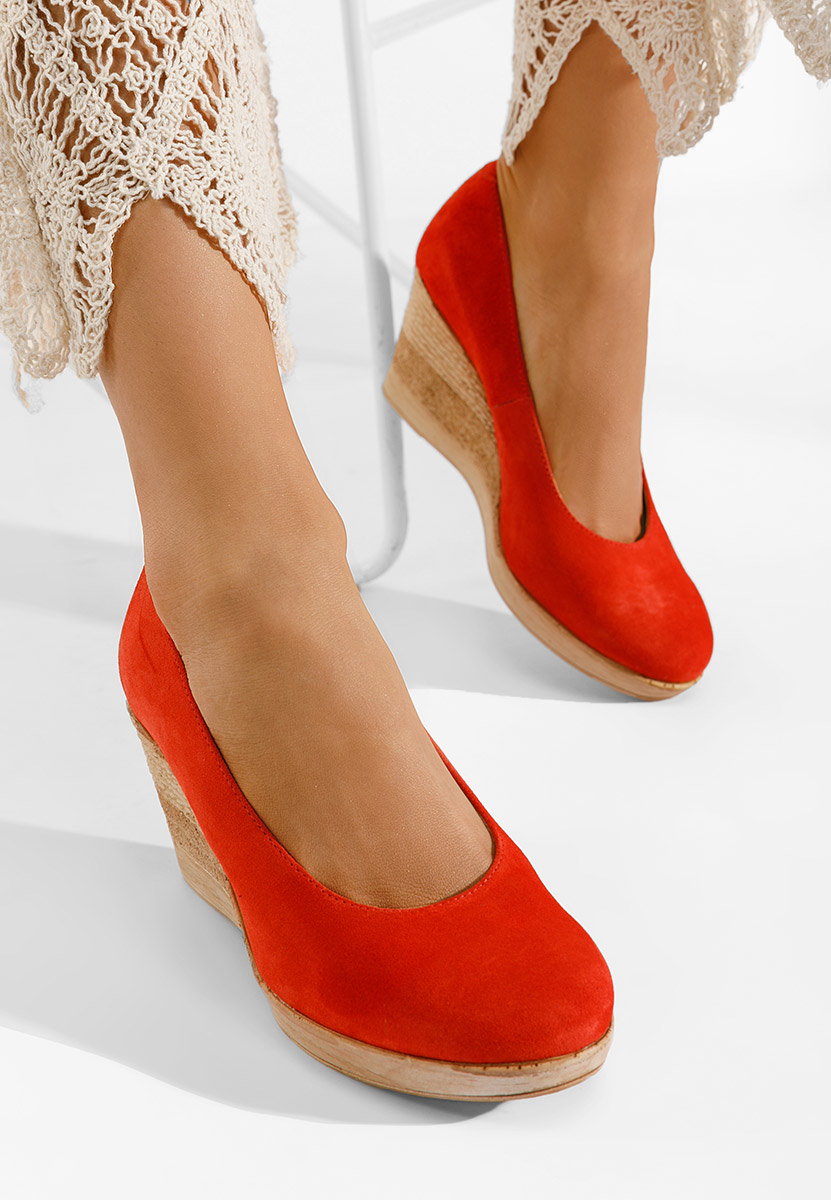 Oranžová lodičky na platforme Zola V2