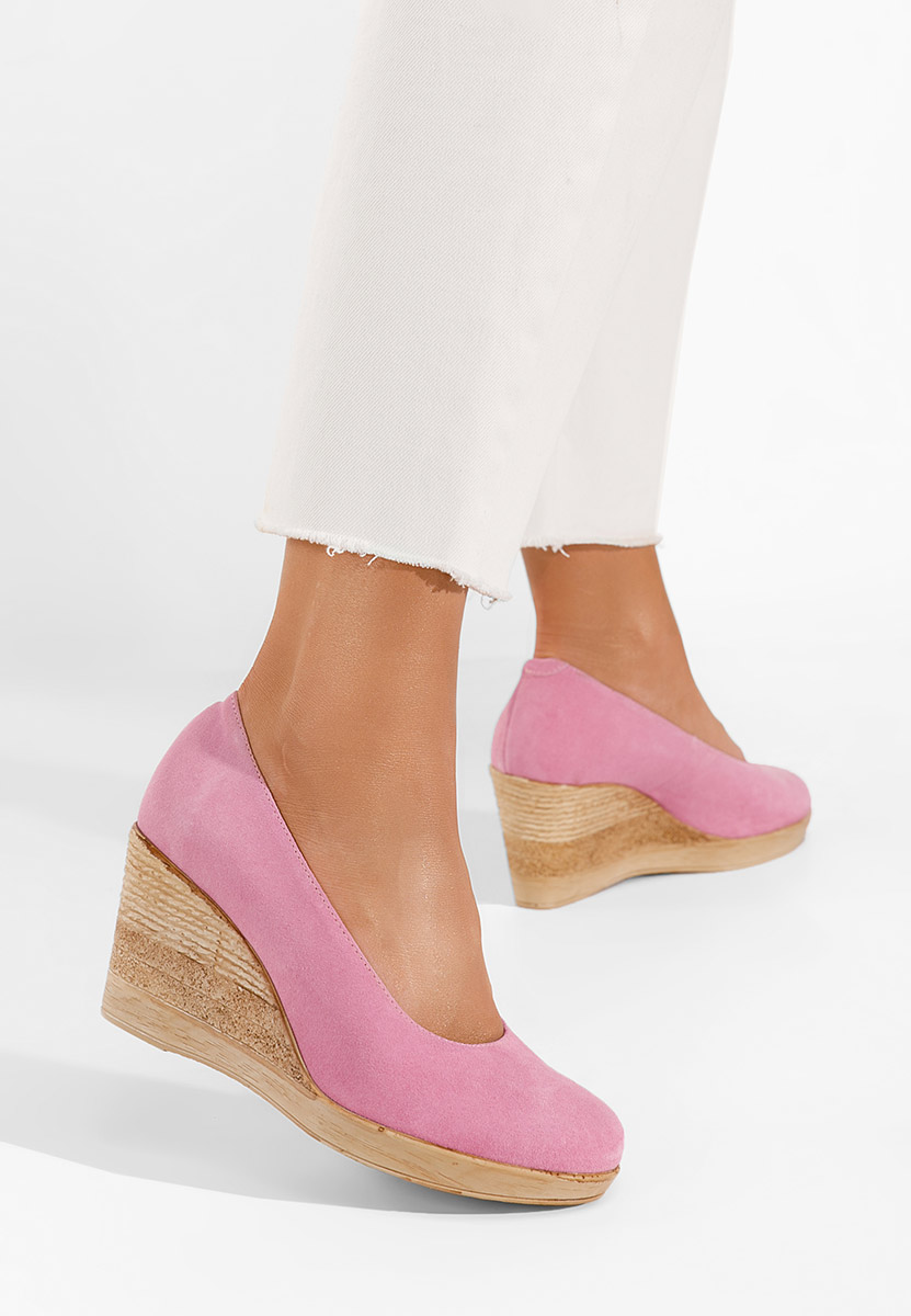 Ružové lodičky na platforme Zola V2