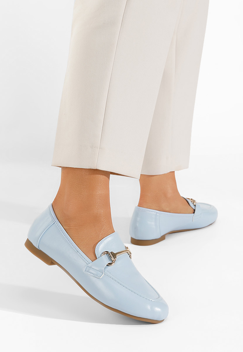 Svetlo modré mokasíny dámske Casica
