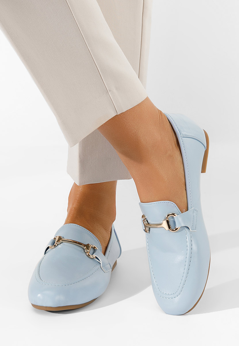 Svetlo modré mokasíny dámske Casica