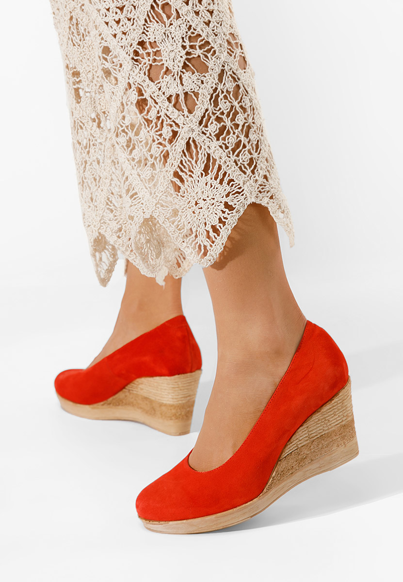 Oranžová lodičky na platforme Zola V2