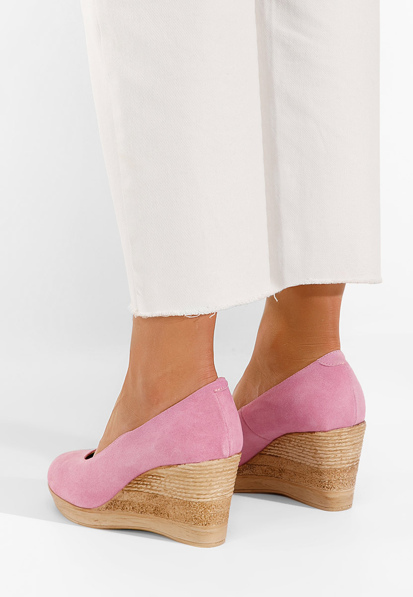 Ružové lodičky na platforme Zola V2