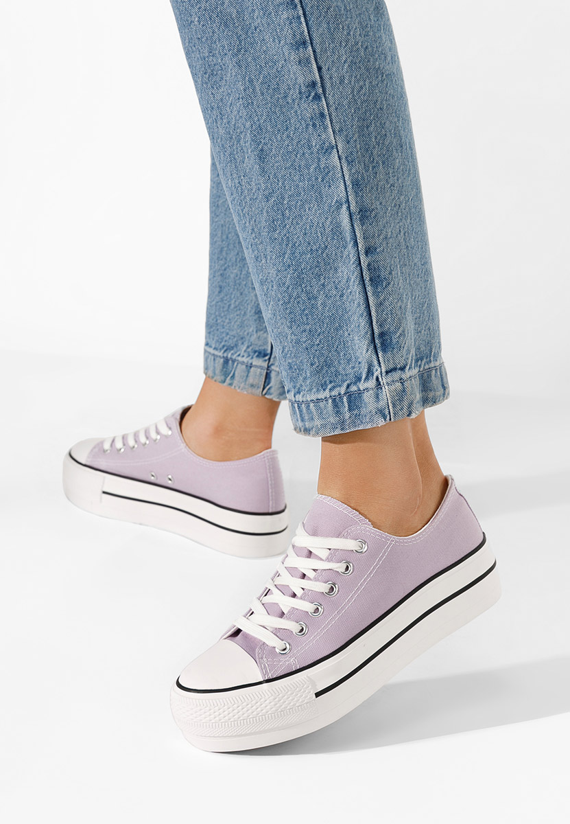 Fialové dámske nízké tenisky Machera