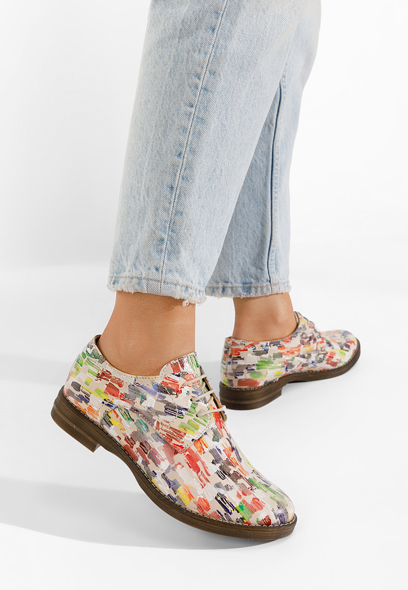 Farebné kožené derby dámske Otivera V9