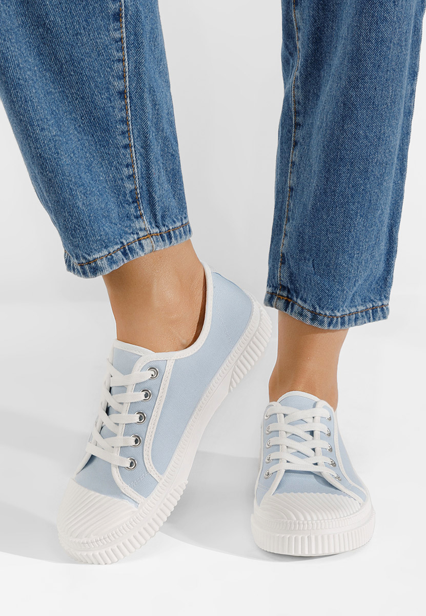 Svetlo modré dámske nízké tenisky Tezina