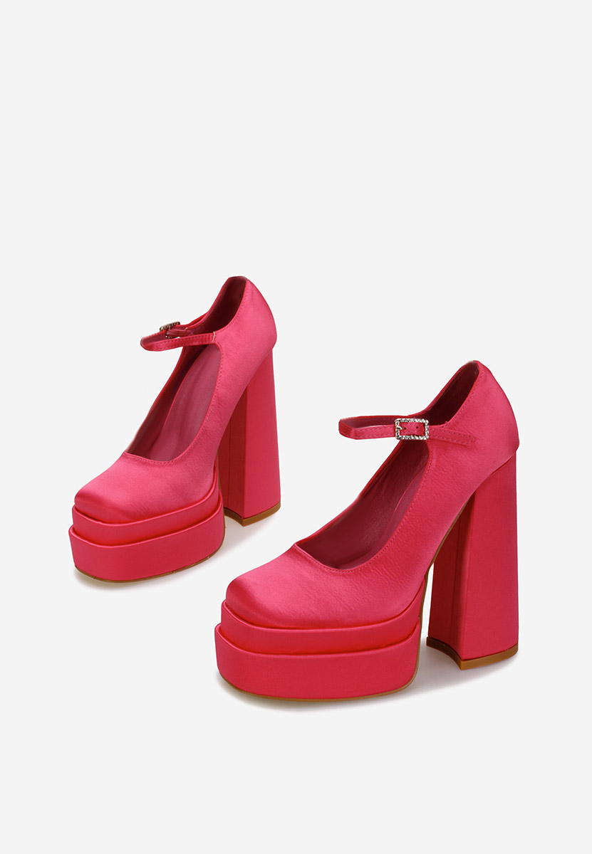 Fuchsiové lodičky na platforme Bia