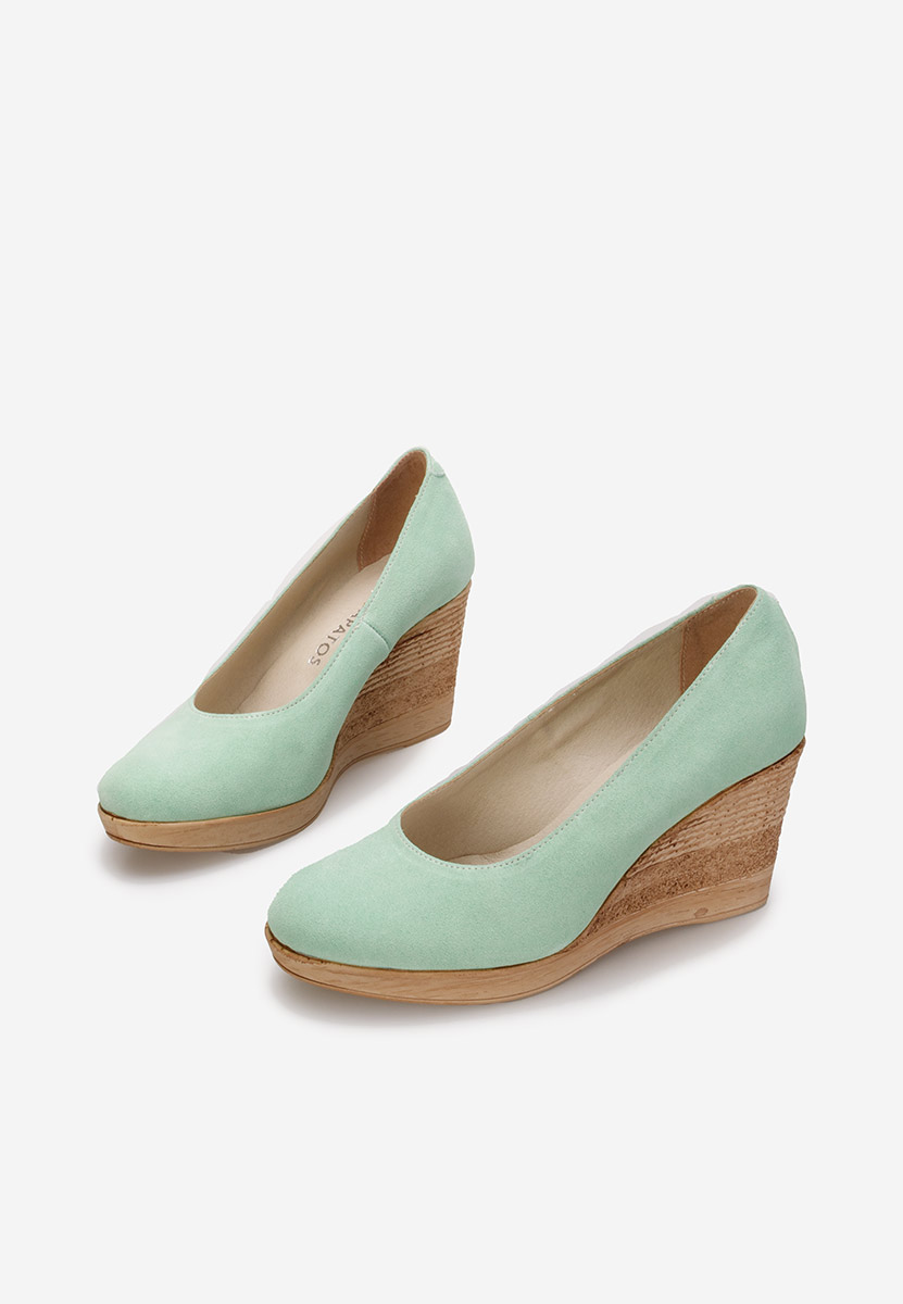 Tyrkysové lodičky na platforme Zola V2