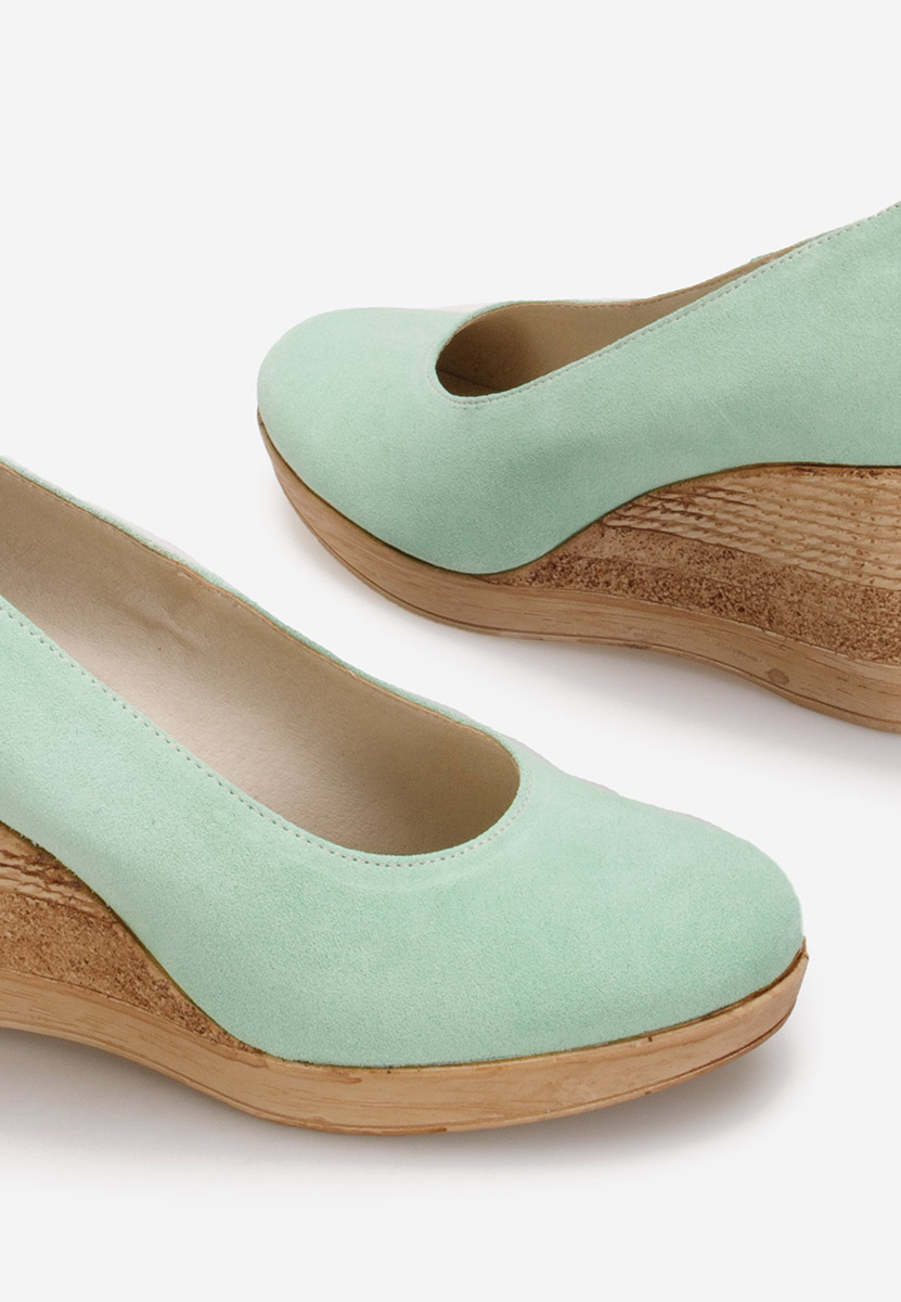 Tyrkysové lodičky na platforme Zola V2