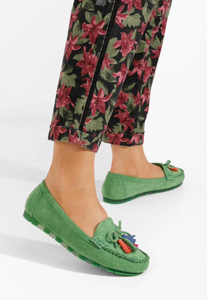 Zelené mokasíny dámske Prestia