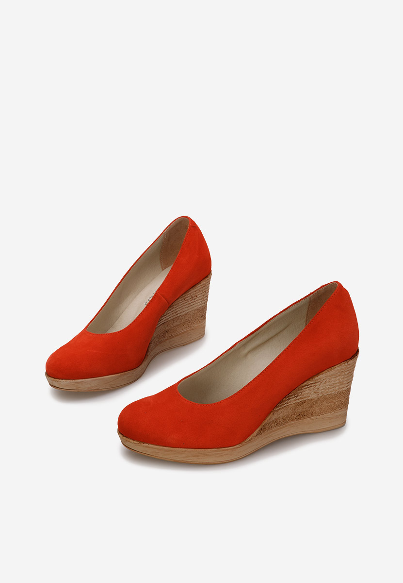 Oranžová lodičky na platforme Zola V2