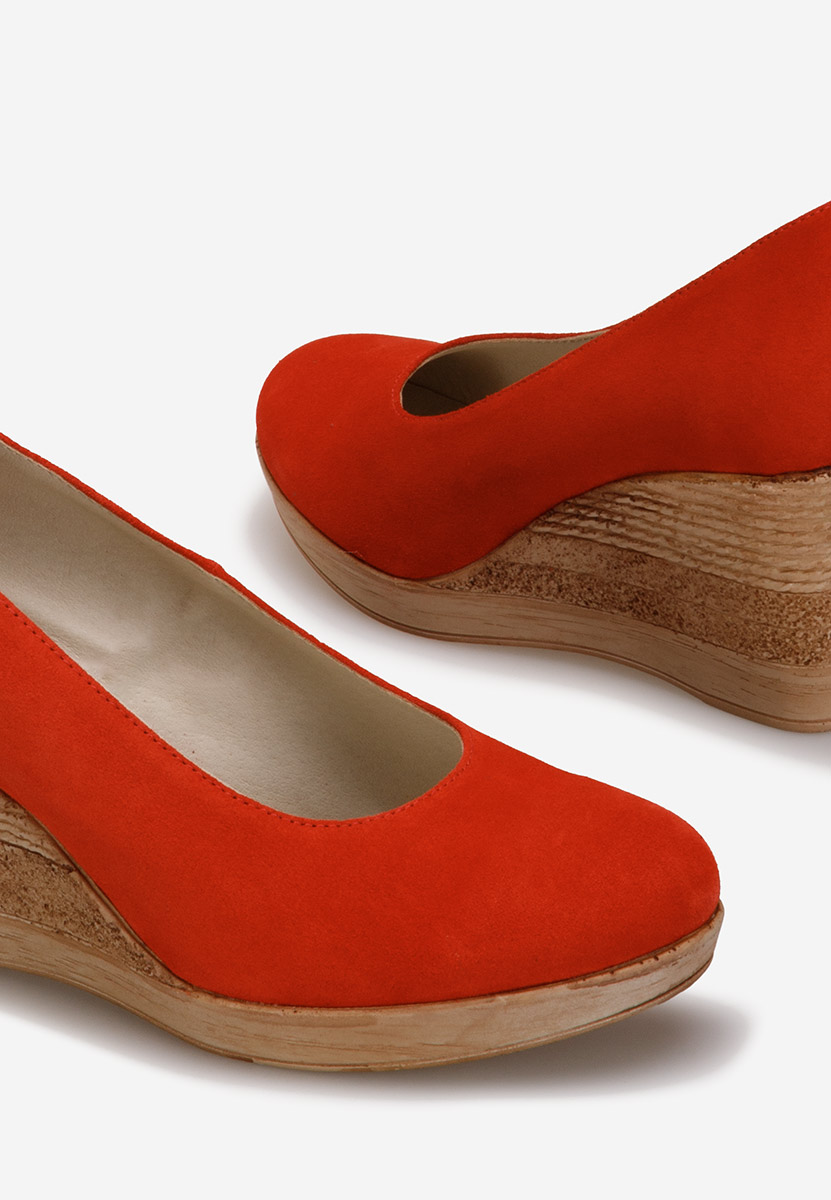 Oranžová lodičky na platforme Zola V2