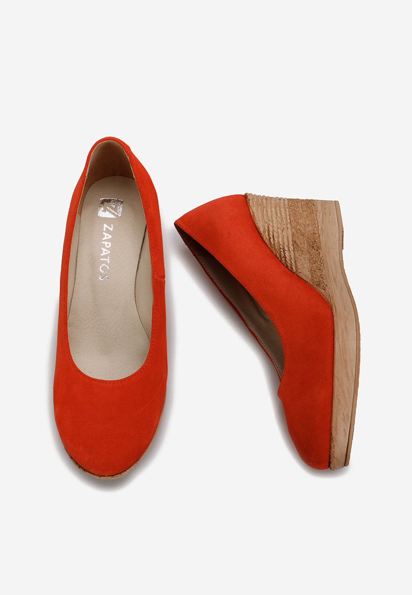 Oranžová lodičky na platforme Zola V2