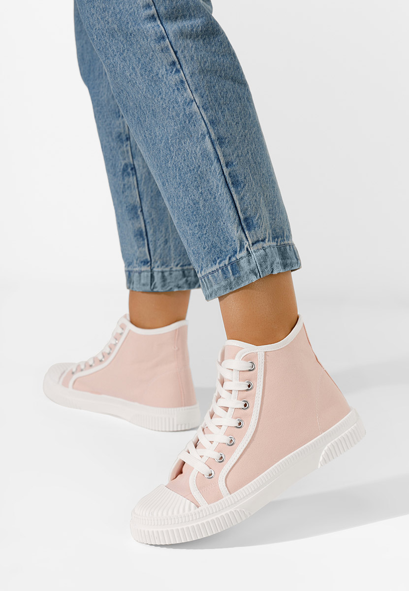 Ružové vysoké tenisky dámske Caneiro