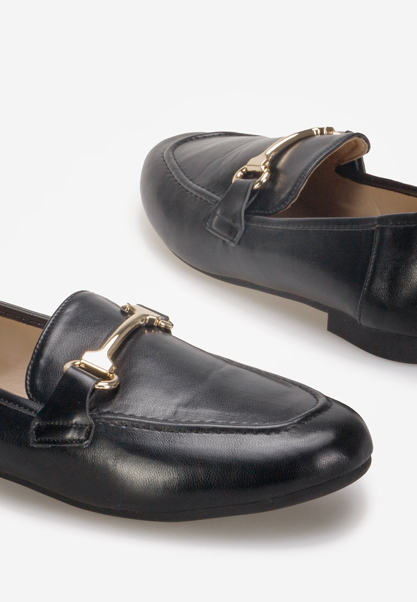 Čierne mokasíny dámske Casica