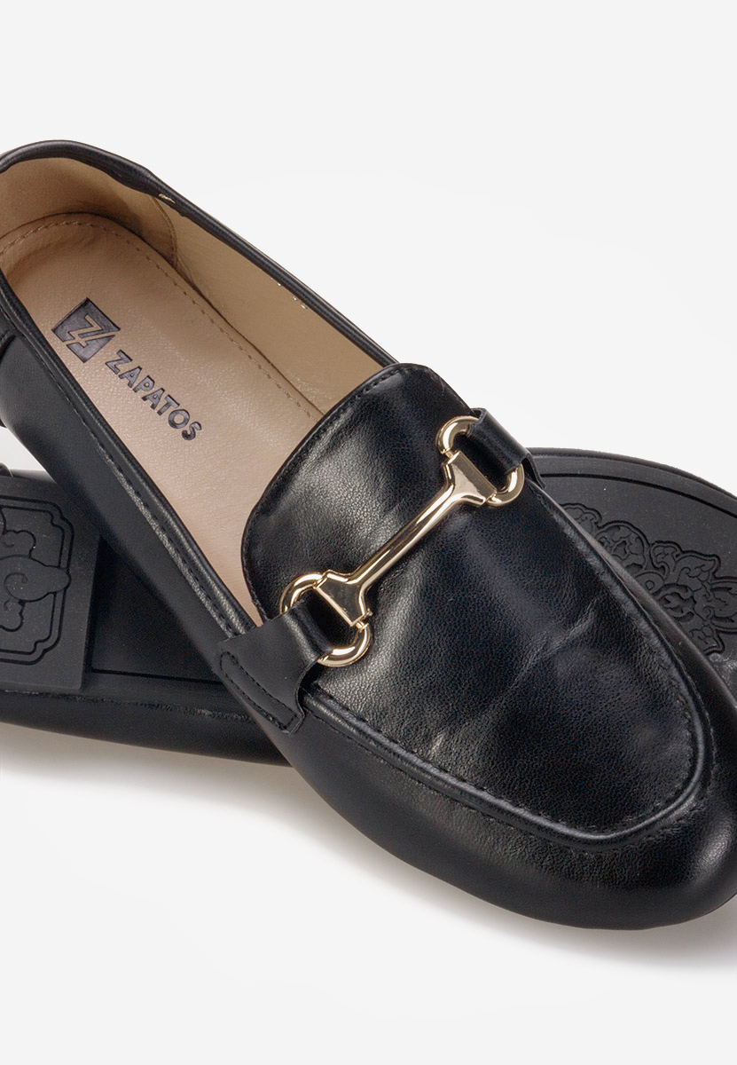 Čierne mokasíny dámske Casica