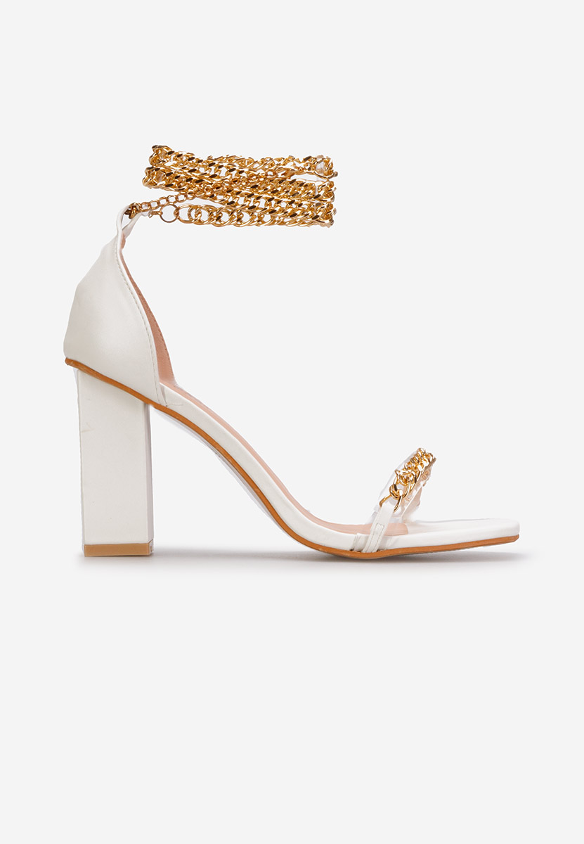 Biele elegantné sandále Alize