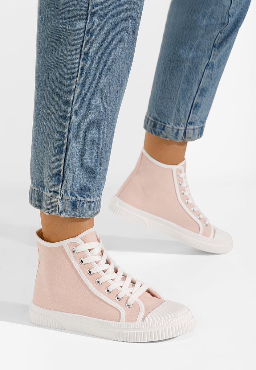 Ružové vysoké tenisky dámske Caneiro