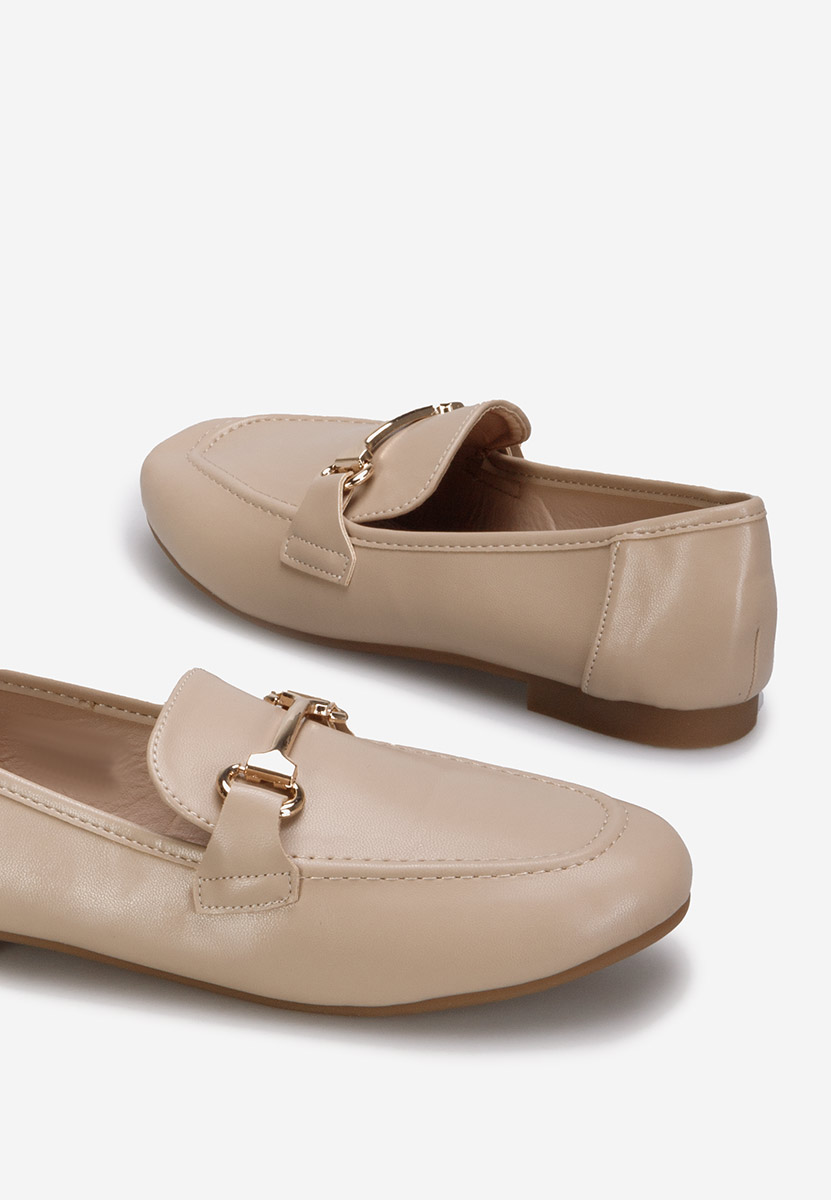 Béžové mokasíny dámske Casica