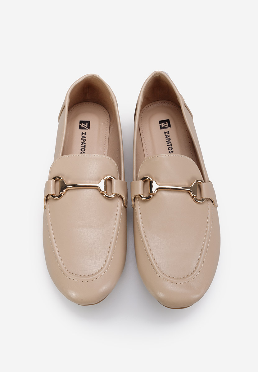 Béžové mokasíny dámske Casica