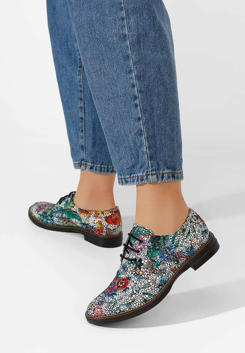 Farebné kožené derby dámske Otivera V15