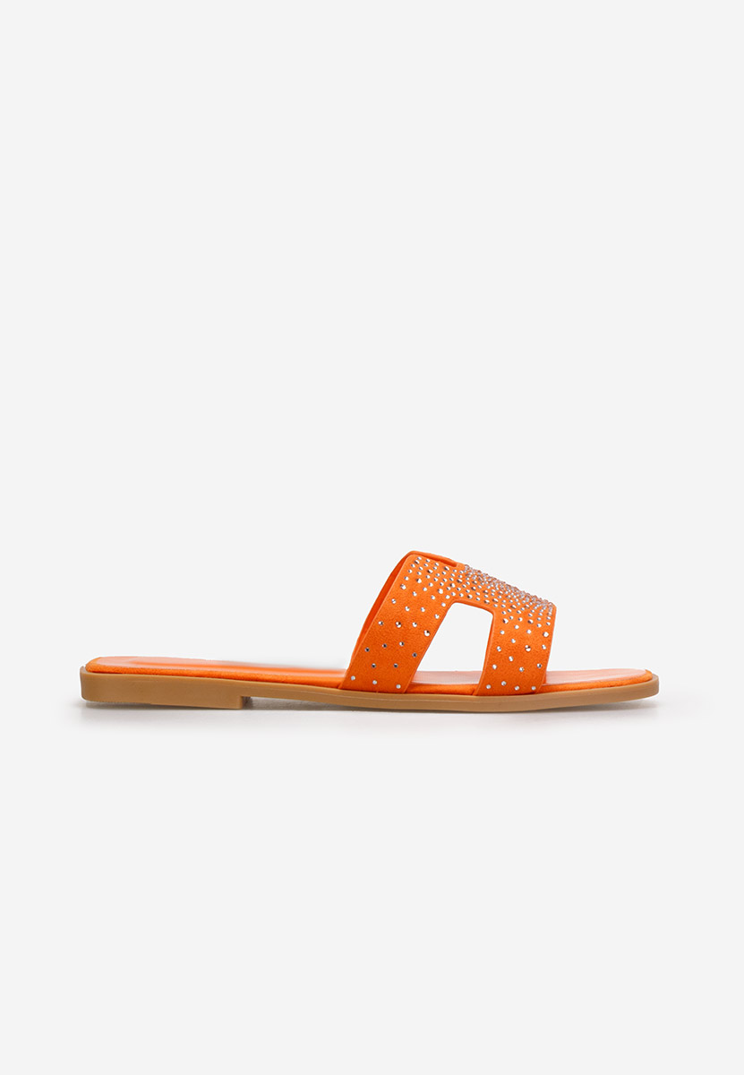 Oranžová nízke šľapky Abita