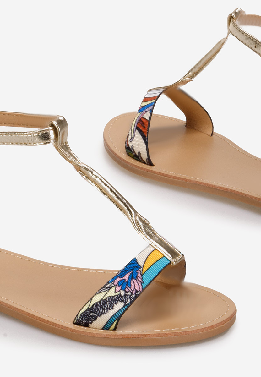 Viacfarebné nízke sandále Isabela