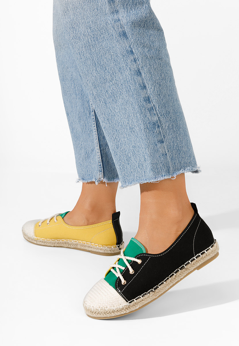 Čierne dámske espadrilky Doria