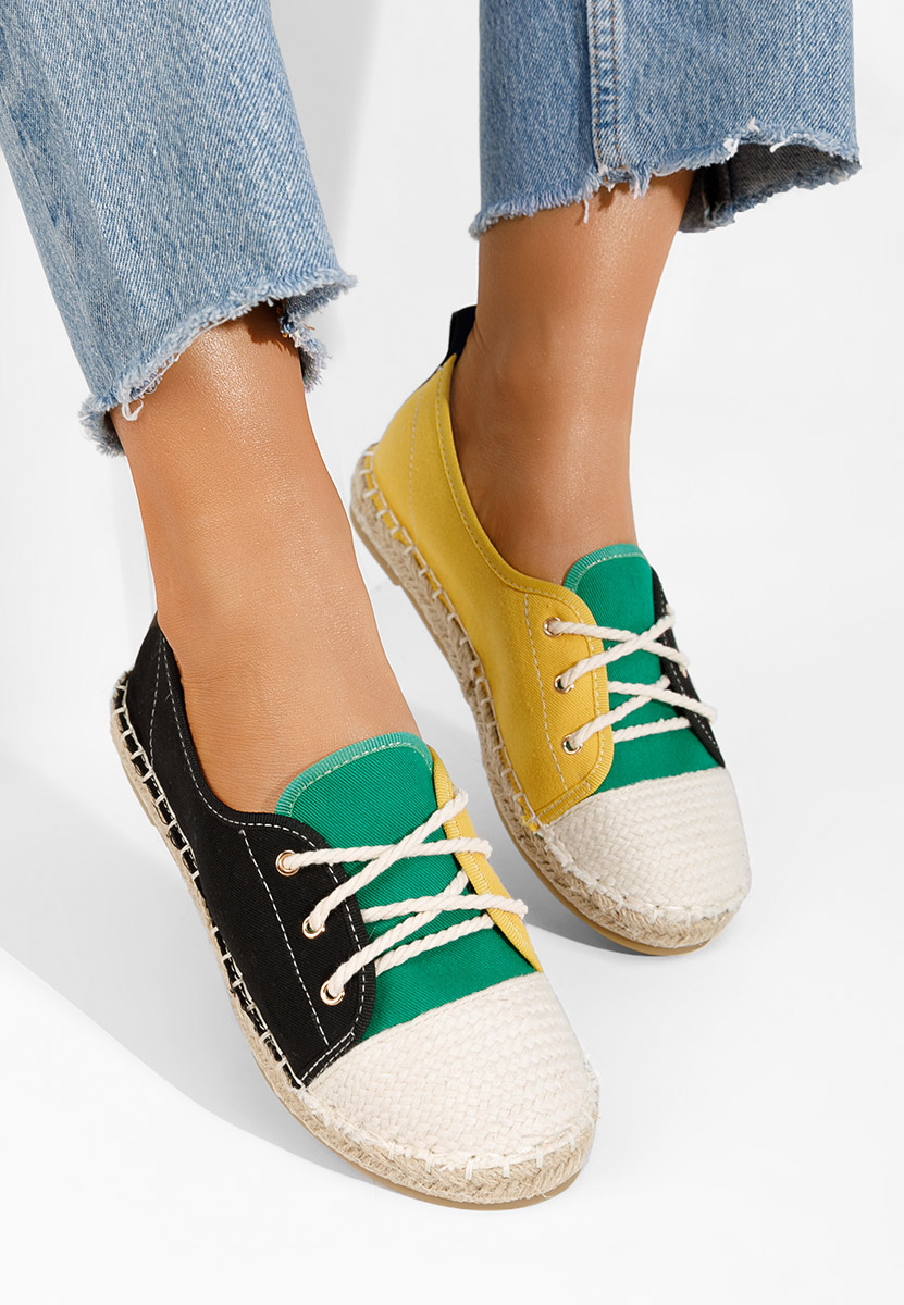 Čierne dámske espadrilky Doria