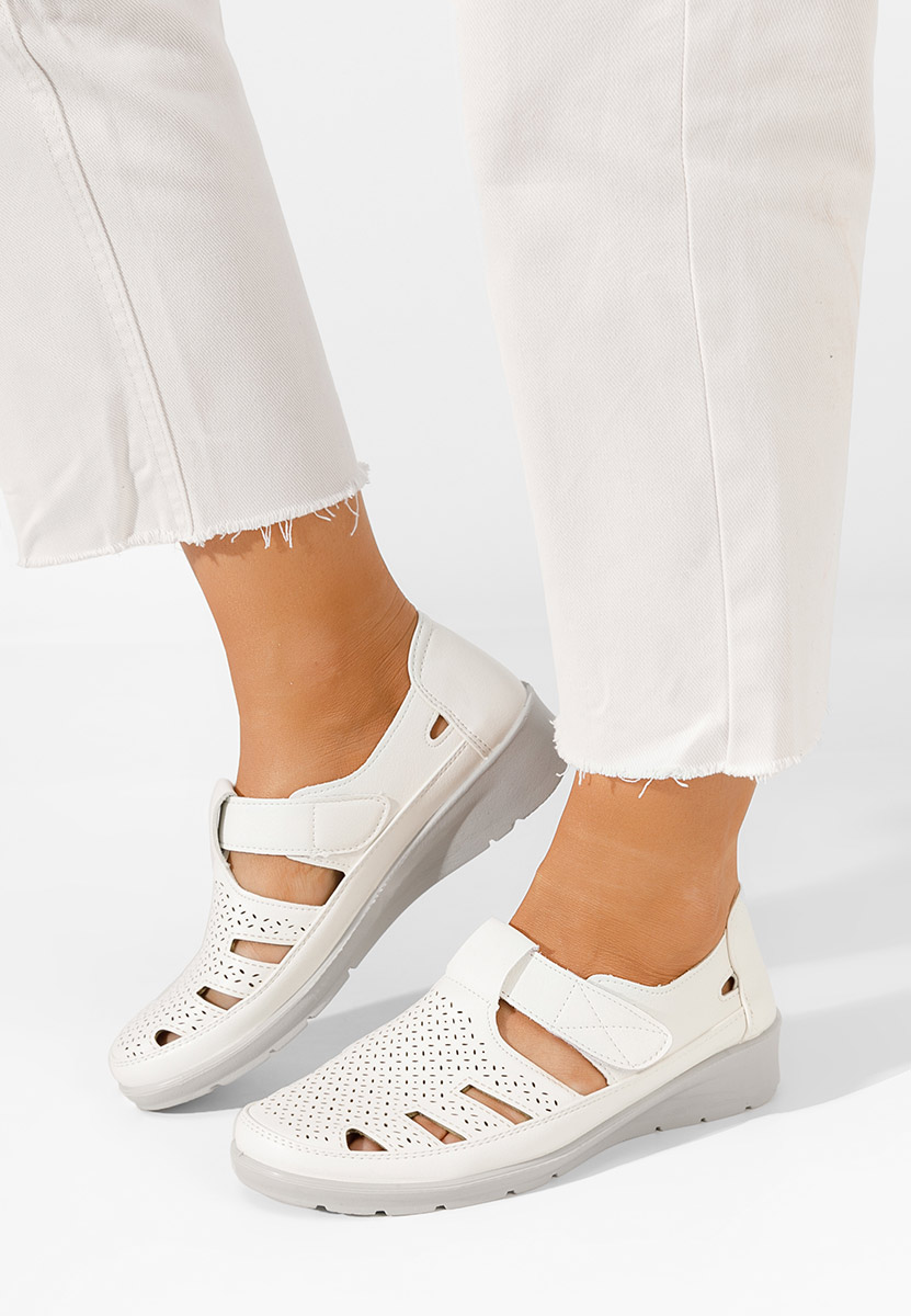 Biele dámske espadrilky Gerania