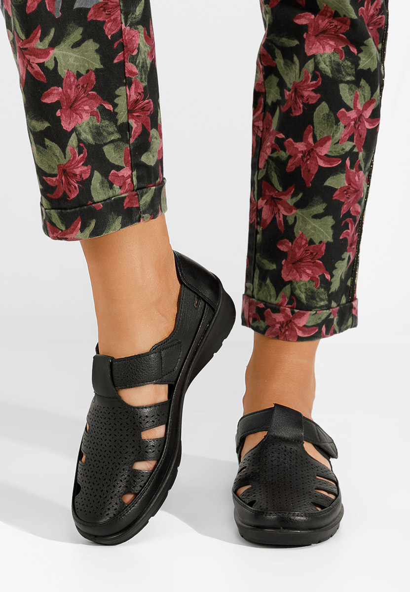Čierne dámske espadrilky Gerania