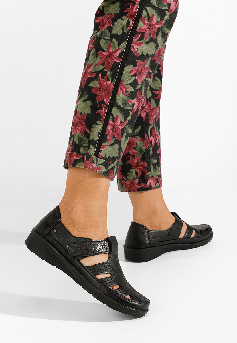 Čierne dámske espadrilky Gerania
