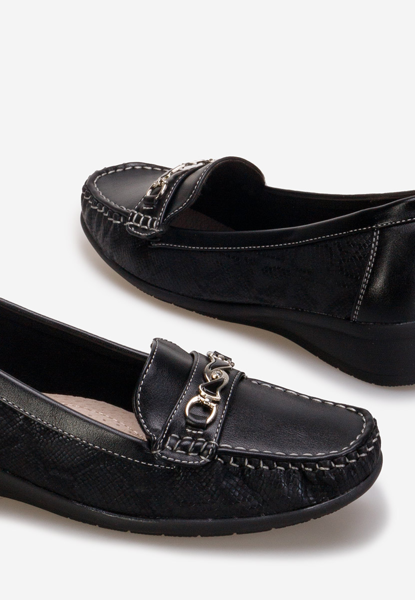 čierne mokasíny dámske Lerisea