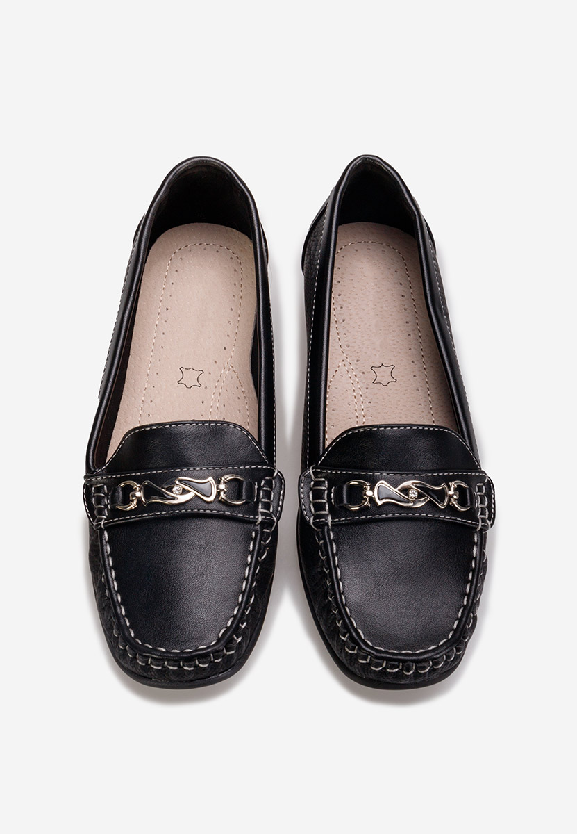 čierne mokasíny dámske Lerisea