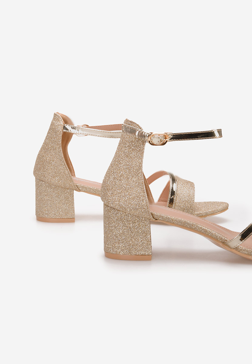 Zlaté dámske elegantné sandále Malena V5